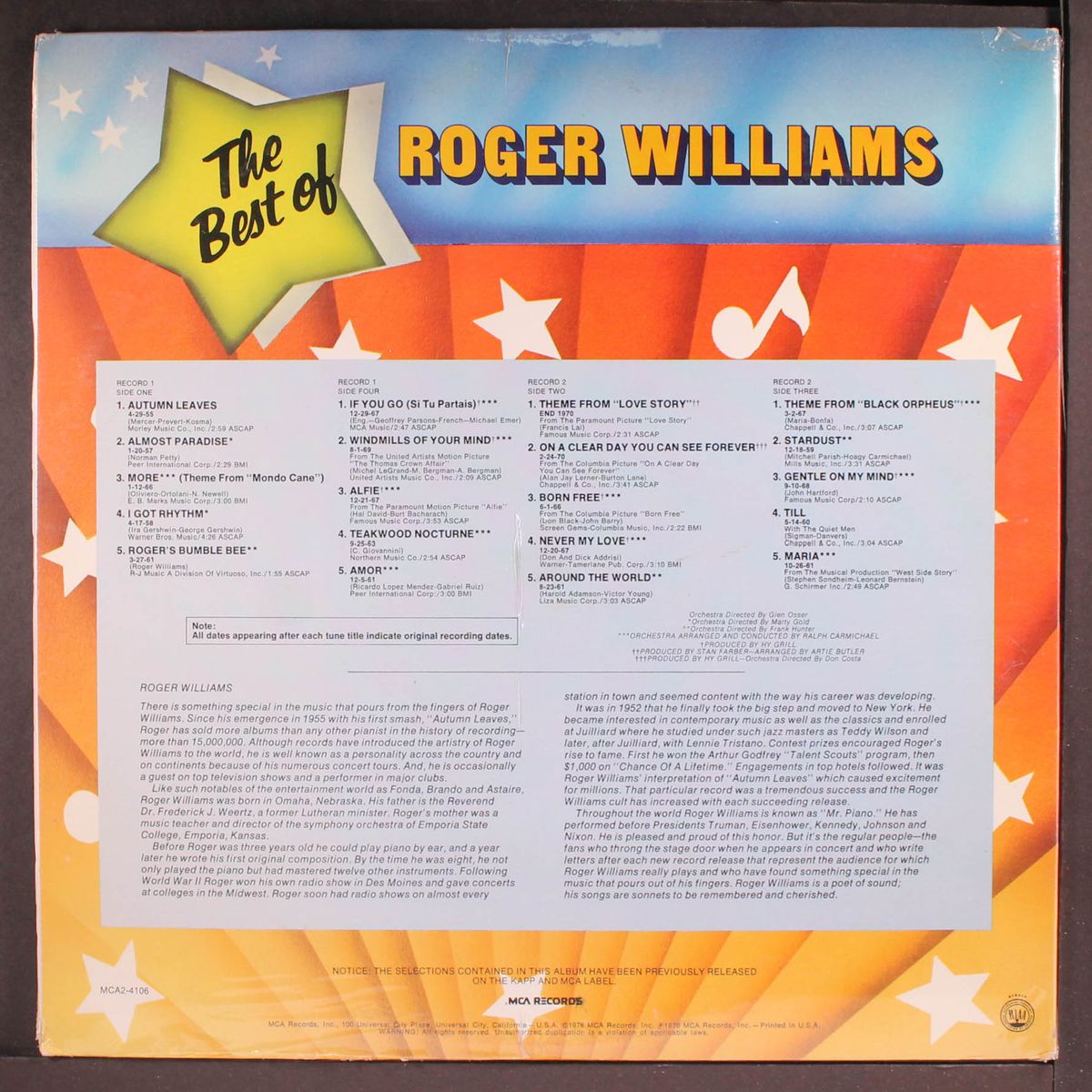 the best of by ROGER WILLIAMS