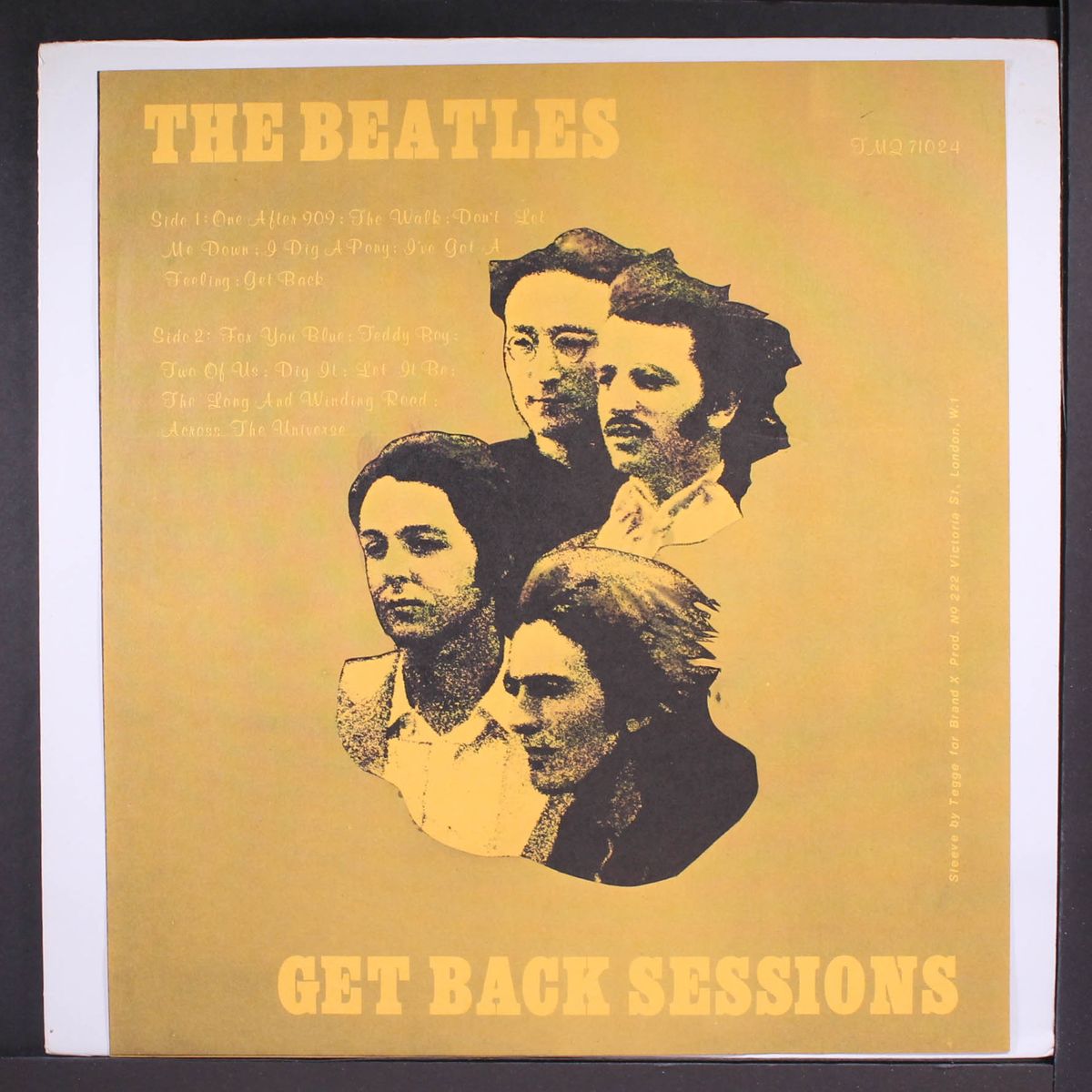 get back sessions by BEATLES