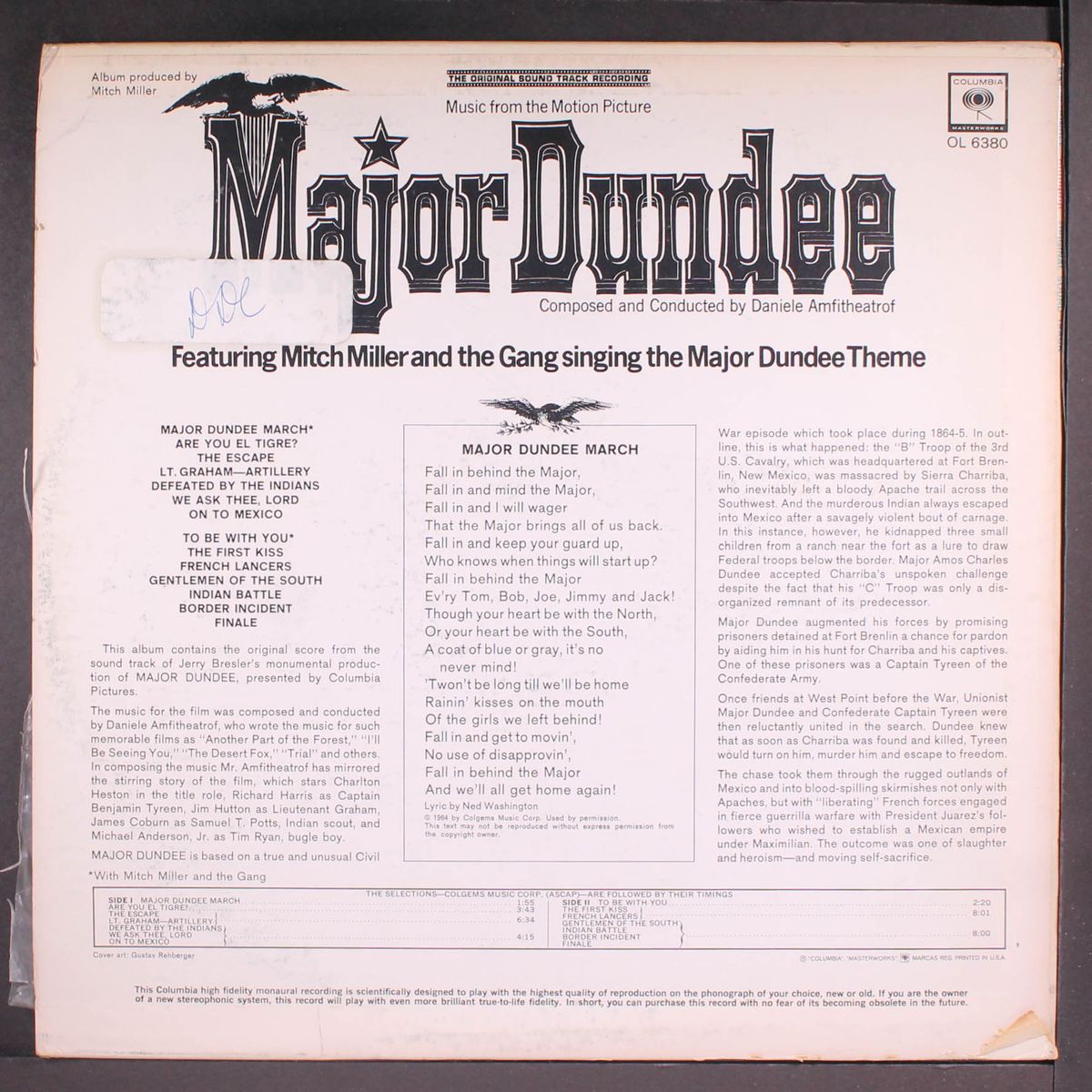 major dundee by SOUNDTRACK