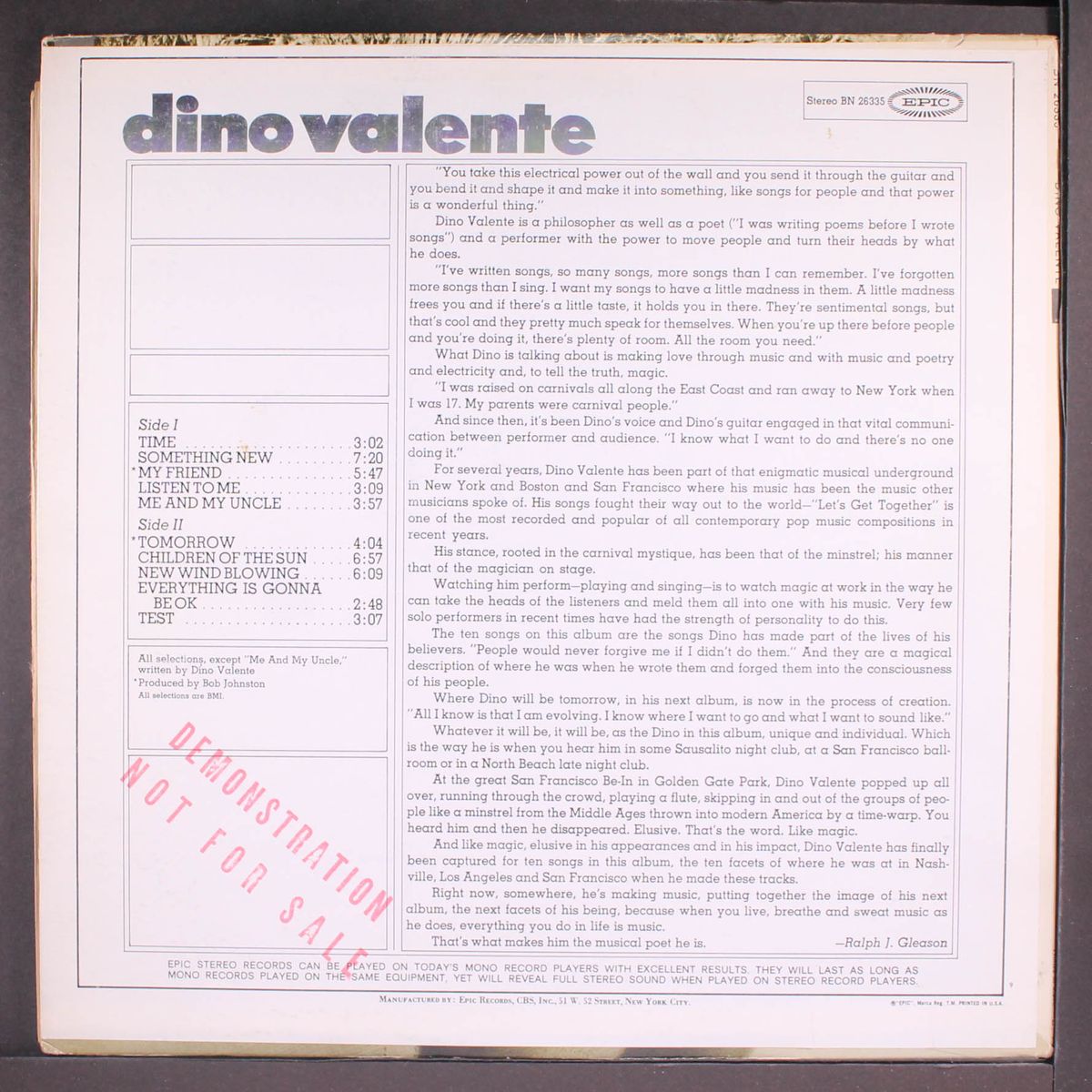 dino valente by DINO VALENTE