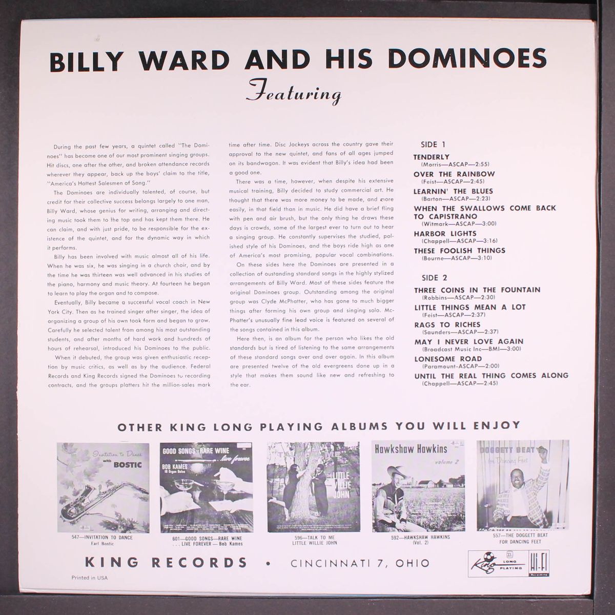 featuring clyde mcphatter and jackie wilson by BILLY WARD & DOMINOES