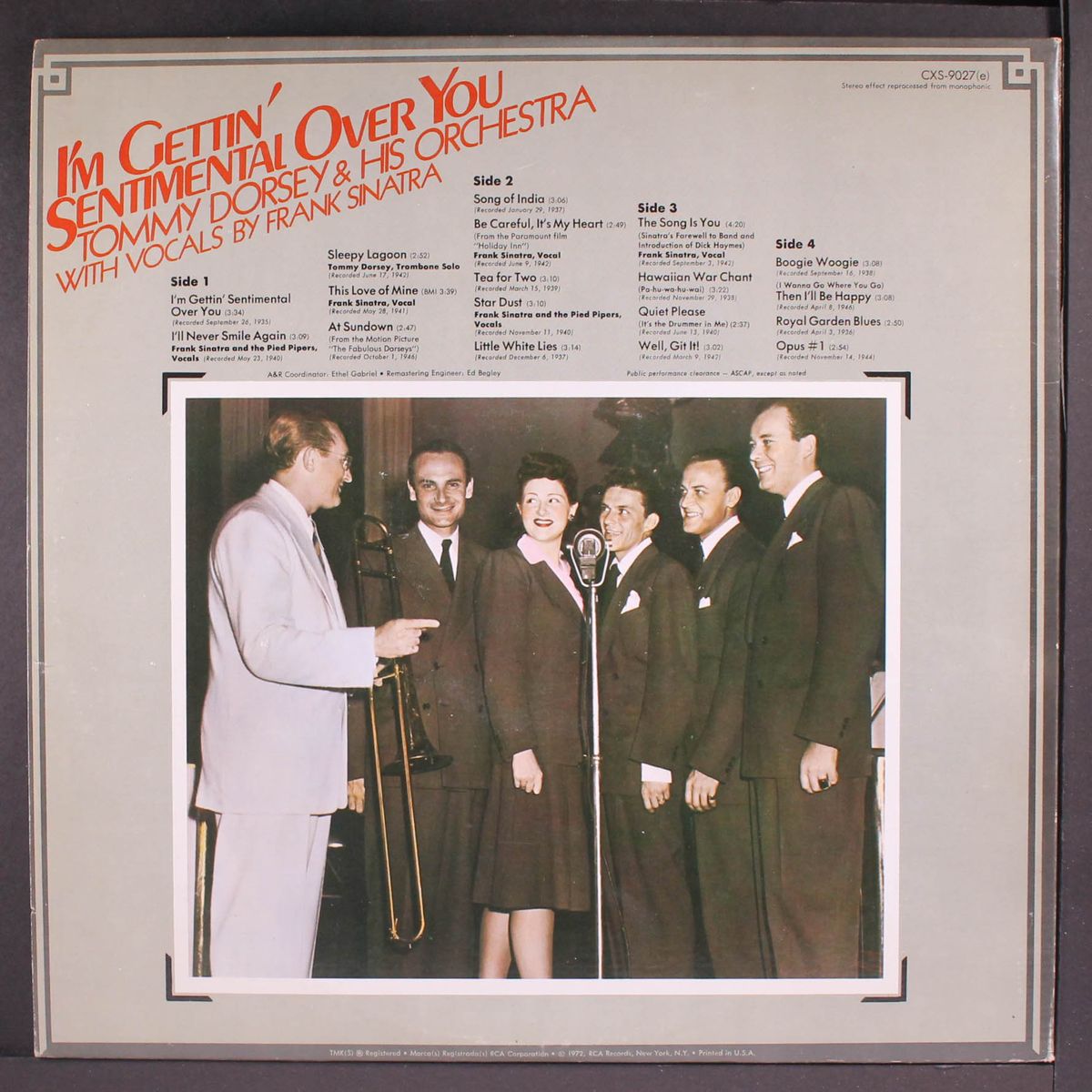 i'm gettin' sentimental over you by TOMMY DORSEY & FRANK SINATRA