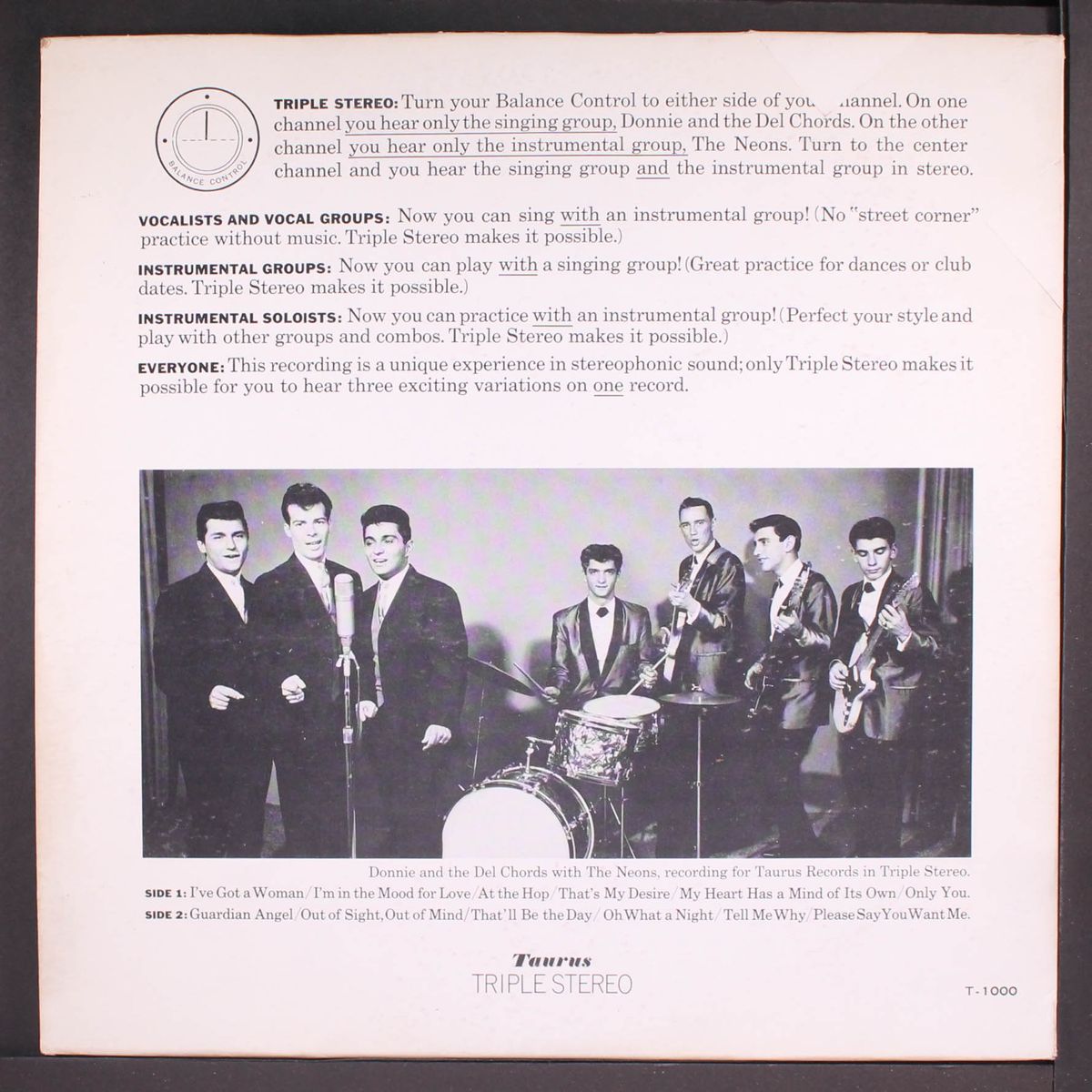 sing with triple stereo by DONNIE & DEL-CHORDS