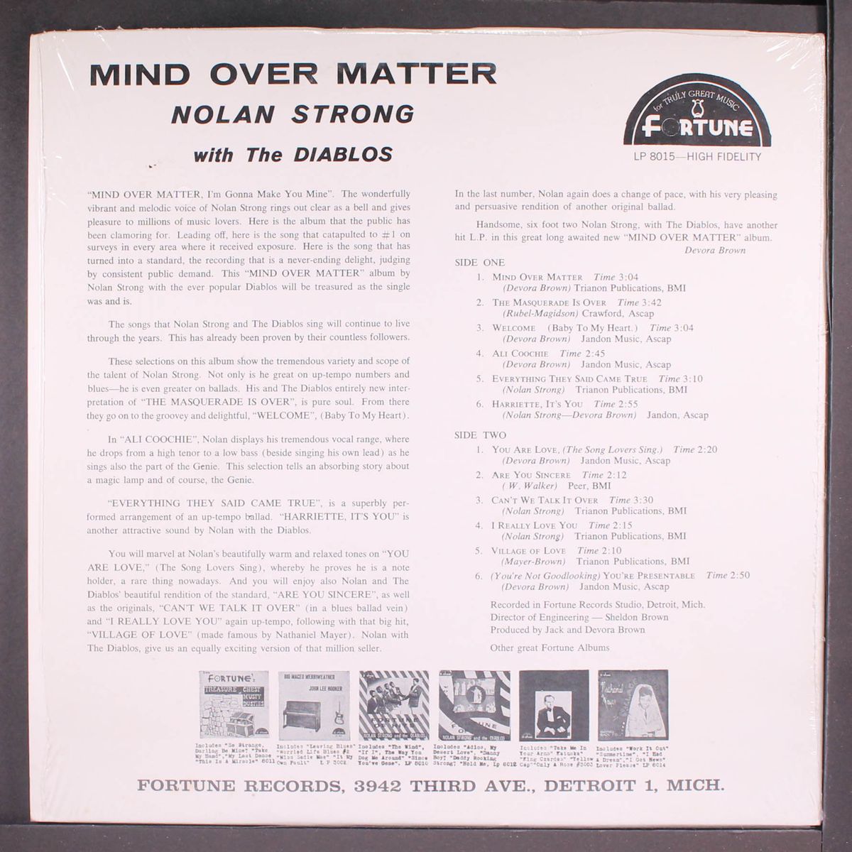 mind over matter by NOLAN STRONG & DIABLOS