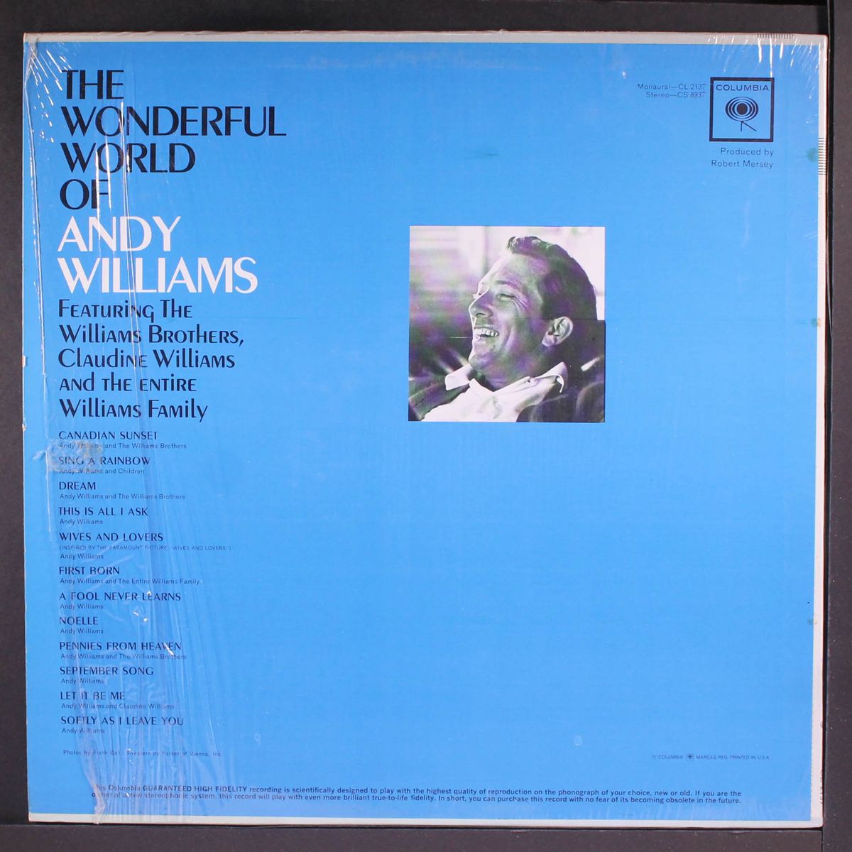 the wonderful world of by ANDY WILLIAMS