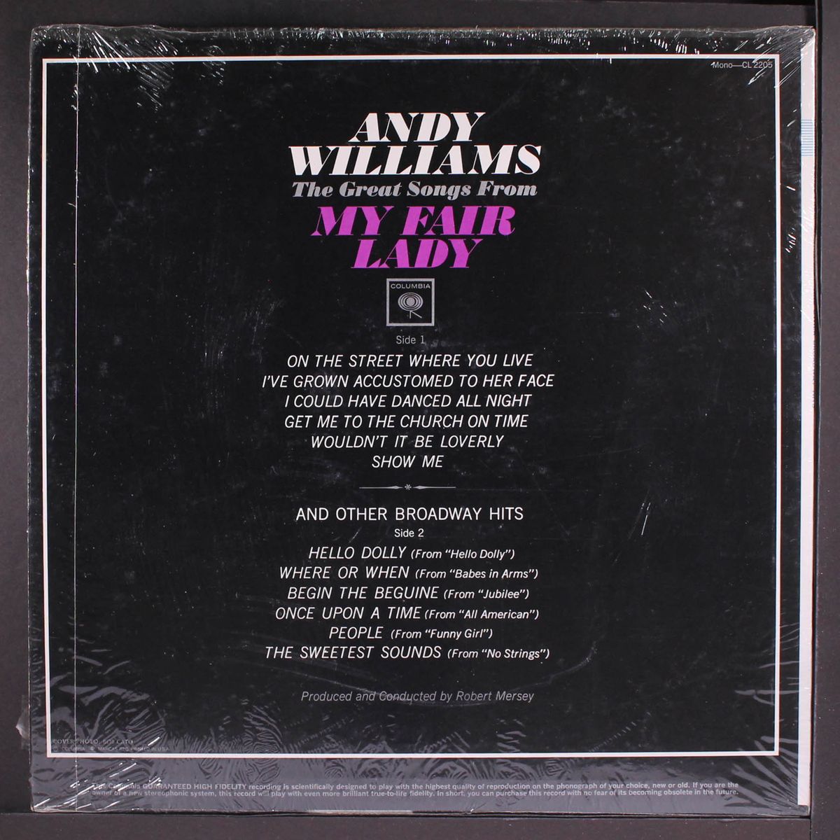 my fair lady by ANDY WILLIAMS