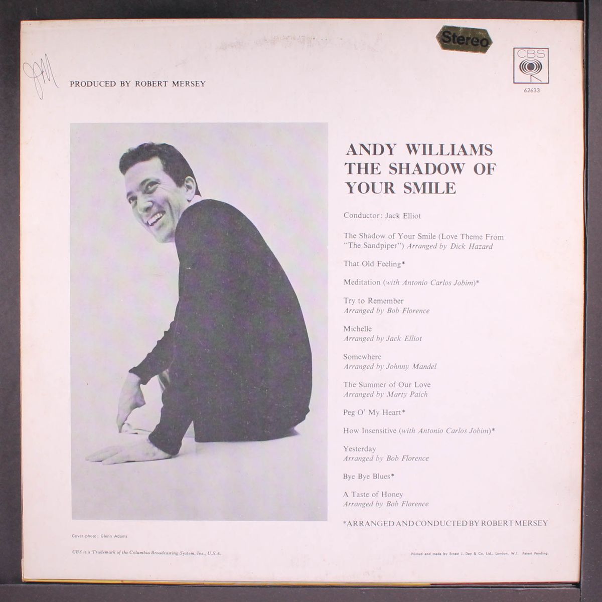 the shadow of your smile by ANDY WILLIAMS