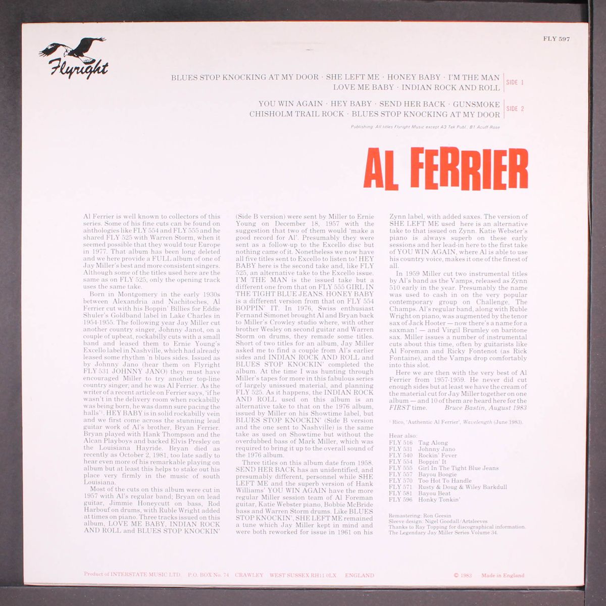 let's go boppin tonight by AL FERRIER