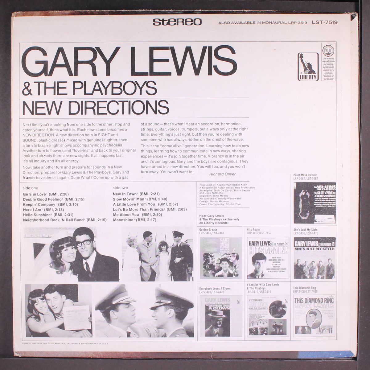 new directions by GARY LEWIS & PLAYBOYS