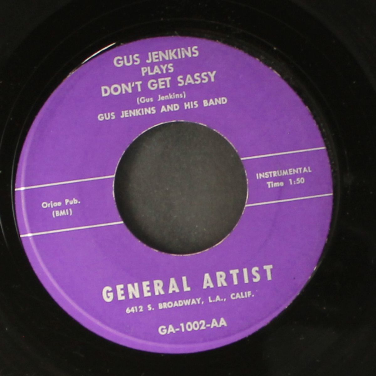 right shakey / don't get sassy by GUS JENKINS