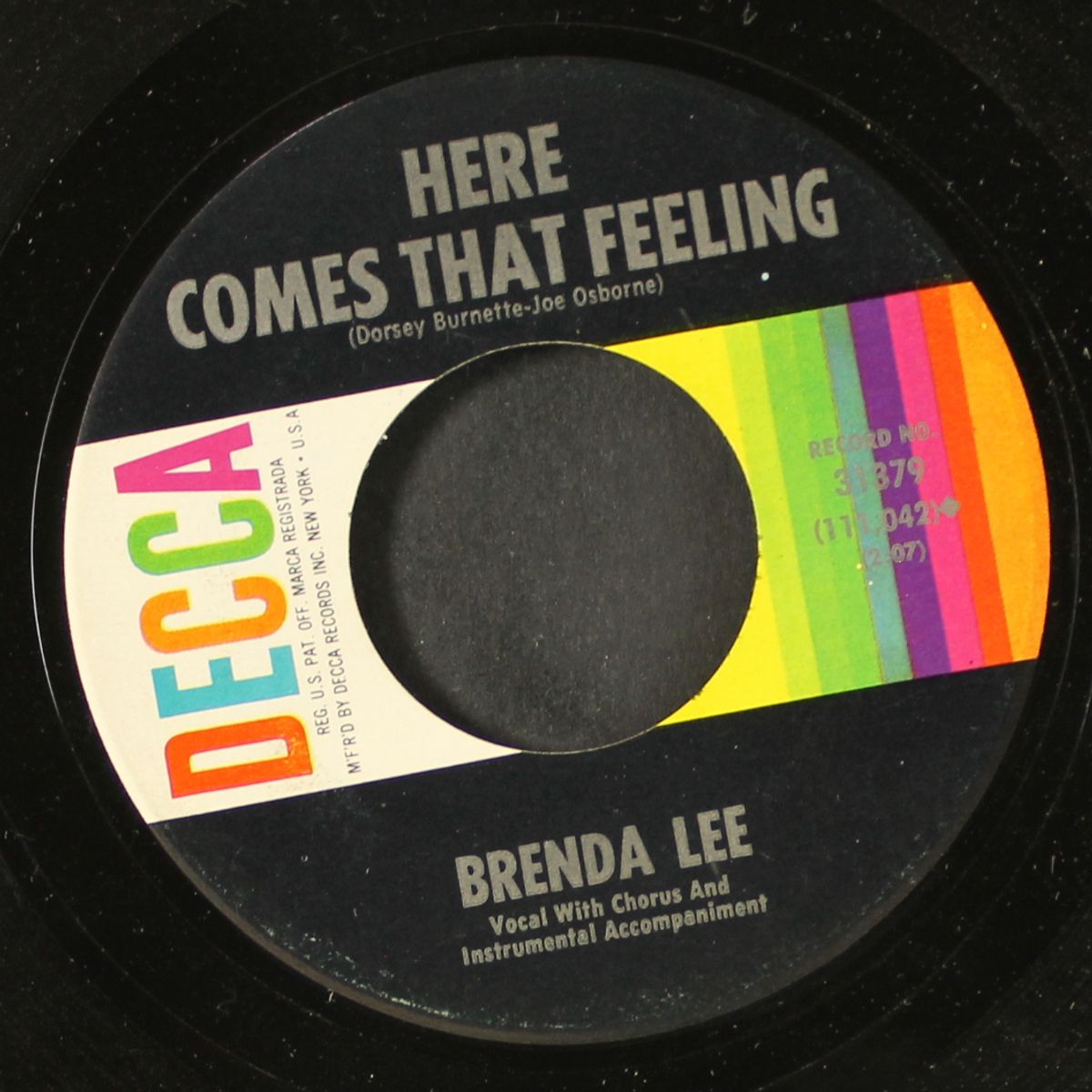 everybody loves me but you / here comes that feeling by BRENDA LEE