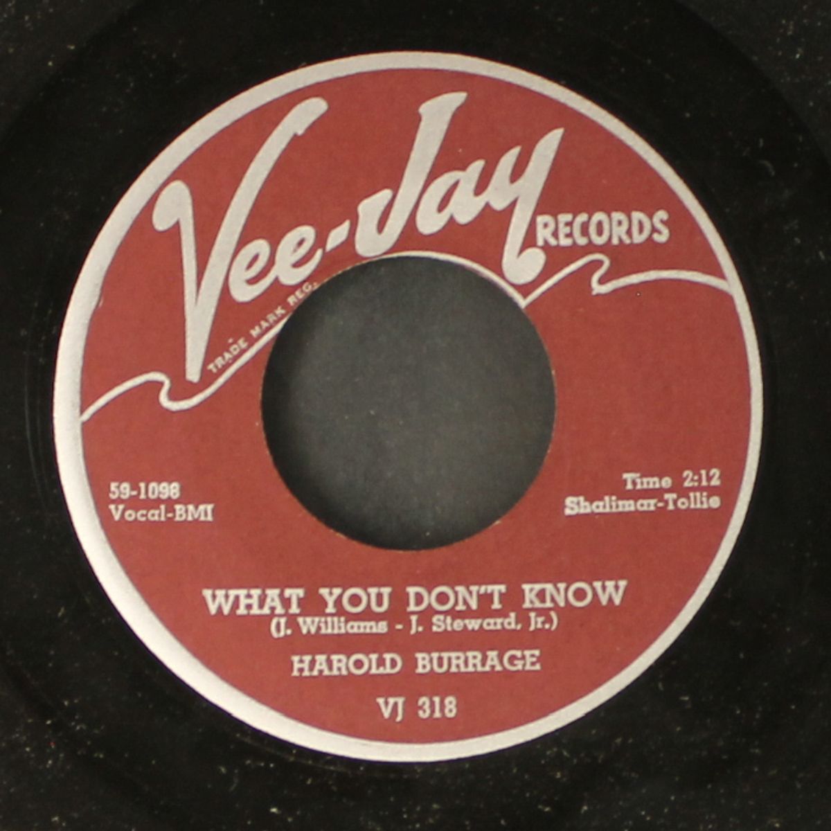 crying for my baby / what you don't know by HAROLD BURRAGE