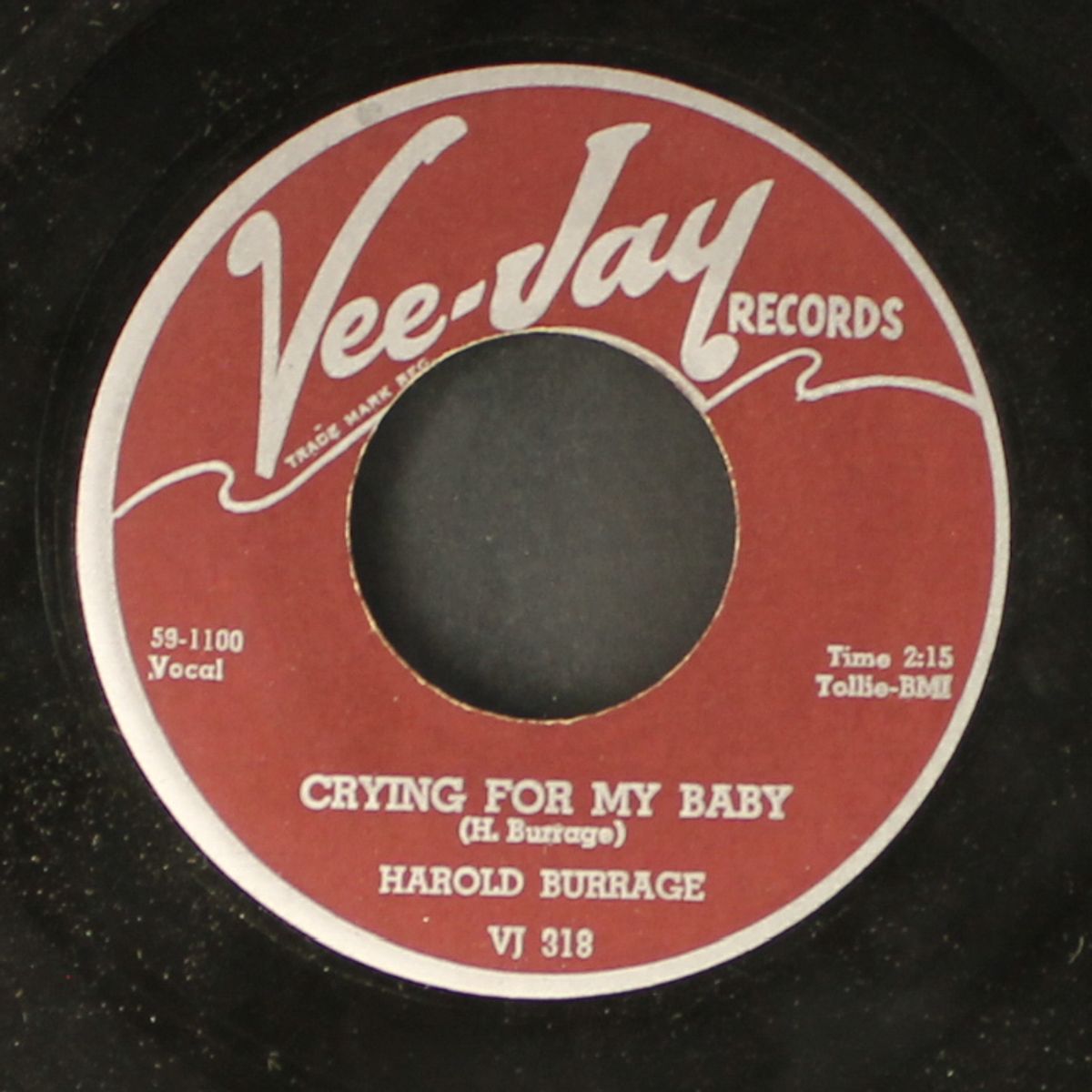crying for my baby / what you don't know by HAROLD BURRAGE