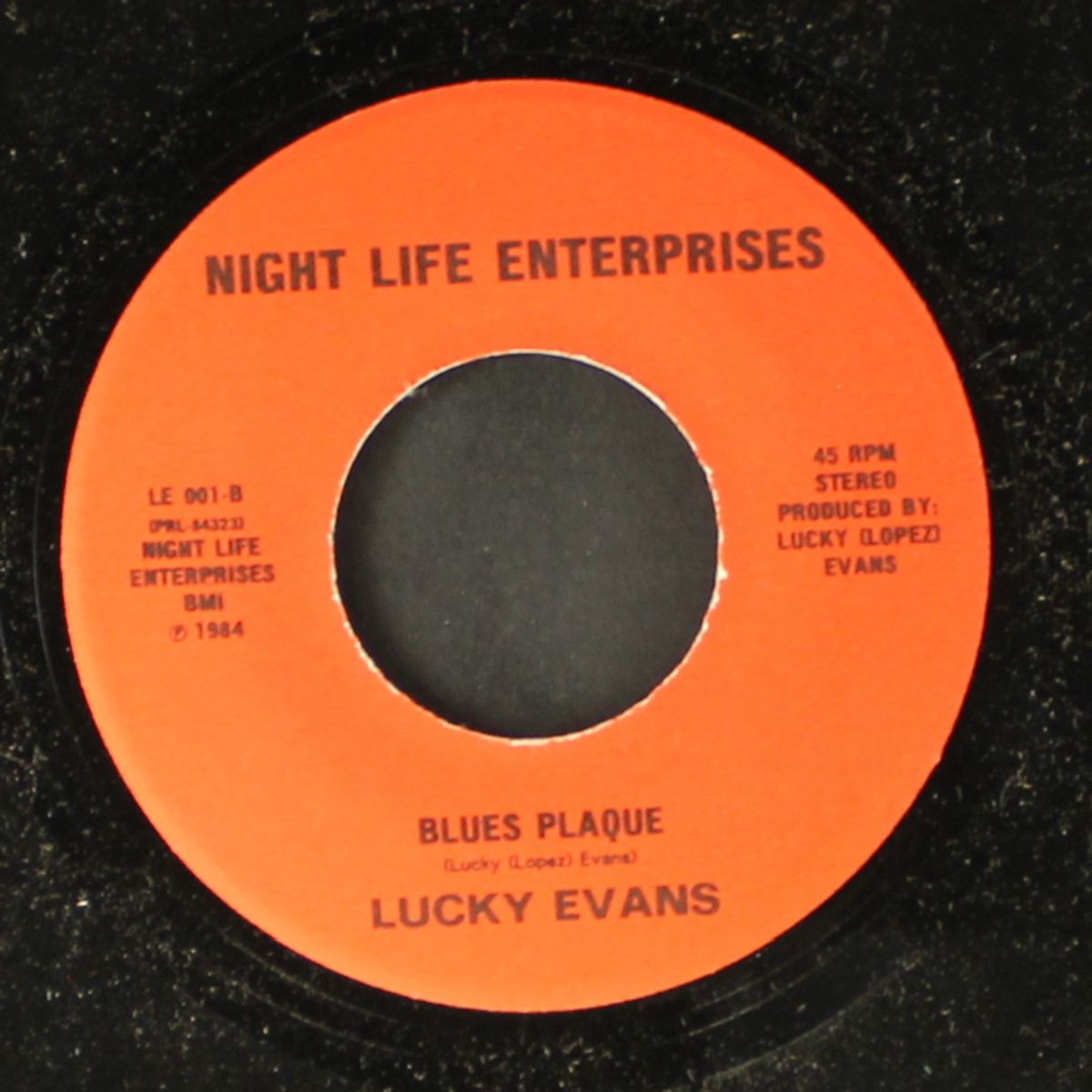 the hunter / blues plaque by LUCKY EVANS