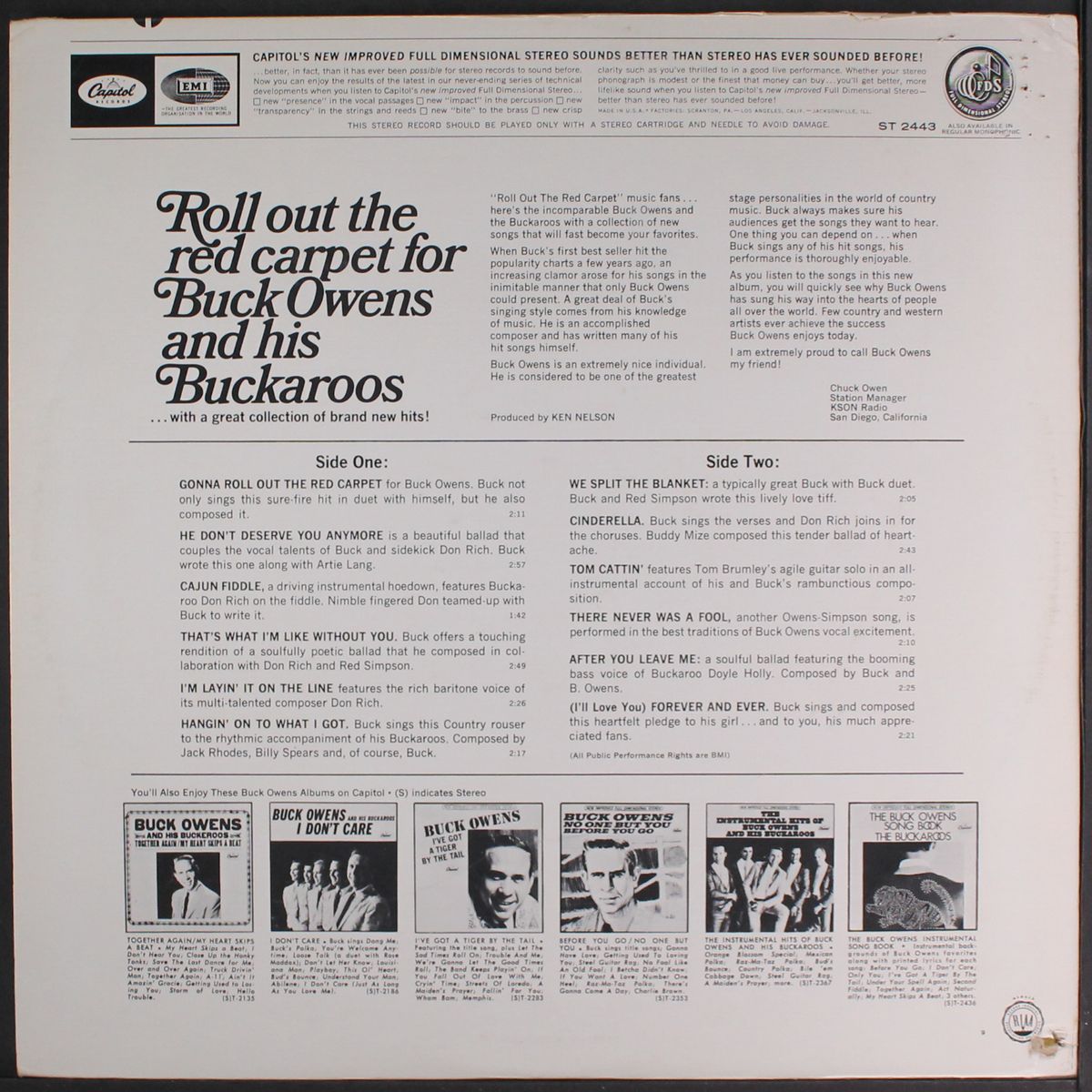 roll out the red carpet for by BUCK OWENS