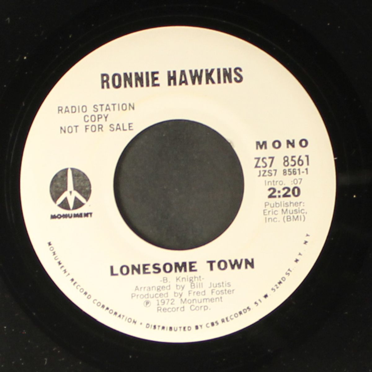 lonesome town / mono by RONNIE HAWKINS