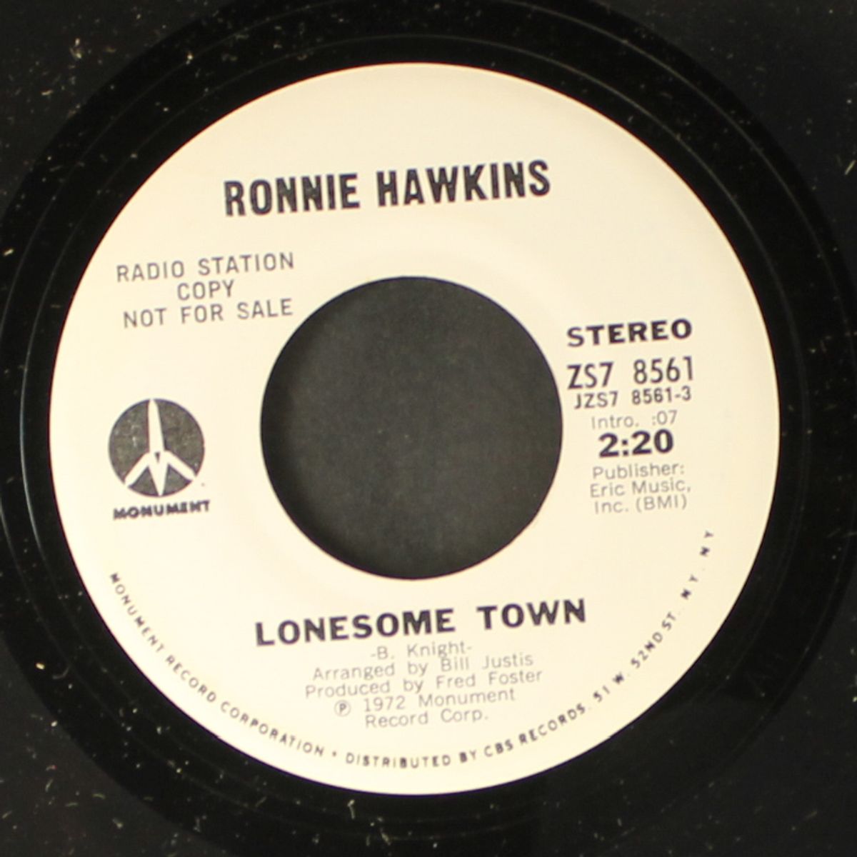 lonesome town / mono by RONNIE HAWKINS