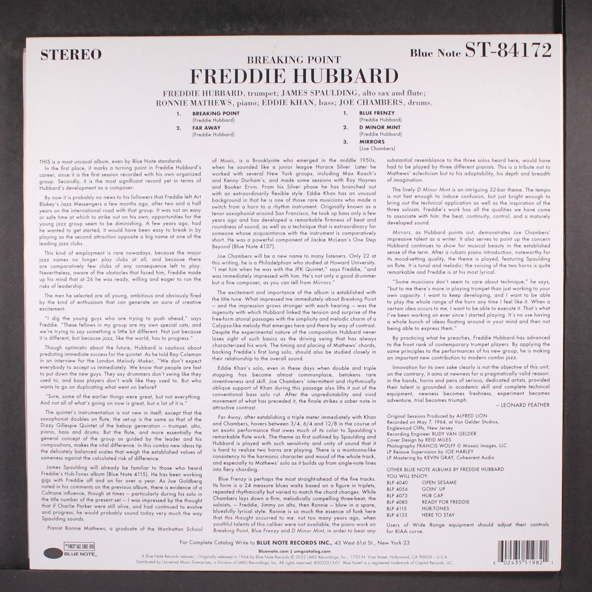 breaking point by FREDDIE HUBBARD