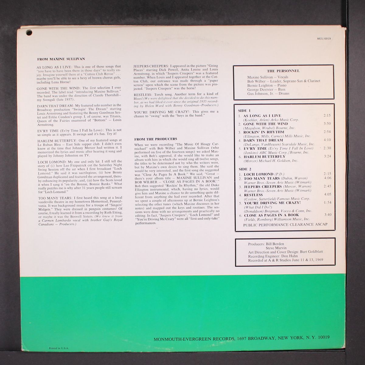 close as pages in a book by MAXINE SULLIVAN & BOB WILBER