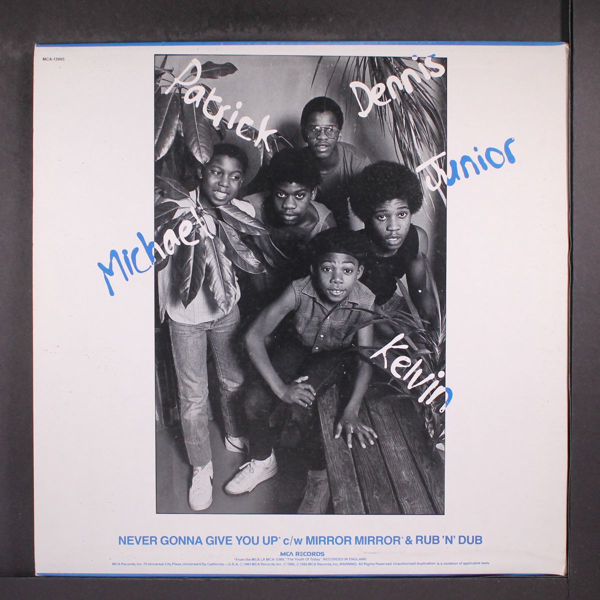 never gonna give you up by MUSICAL YOUTH