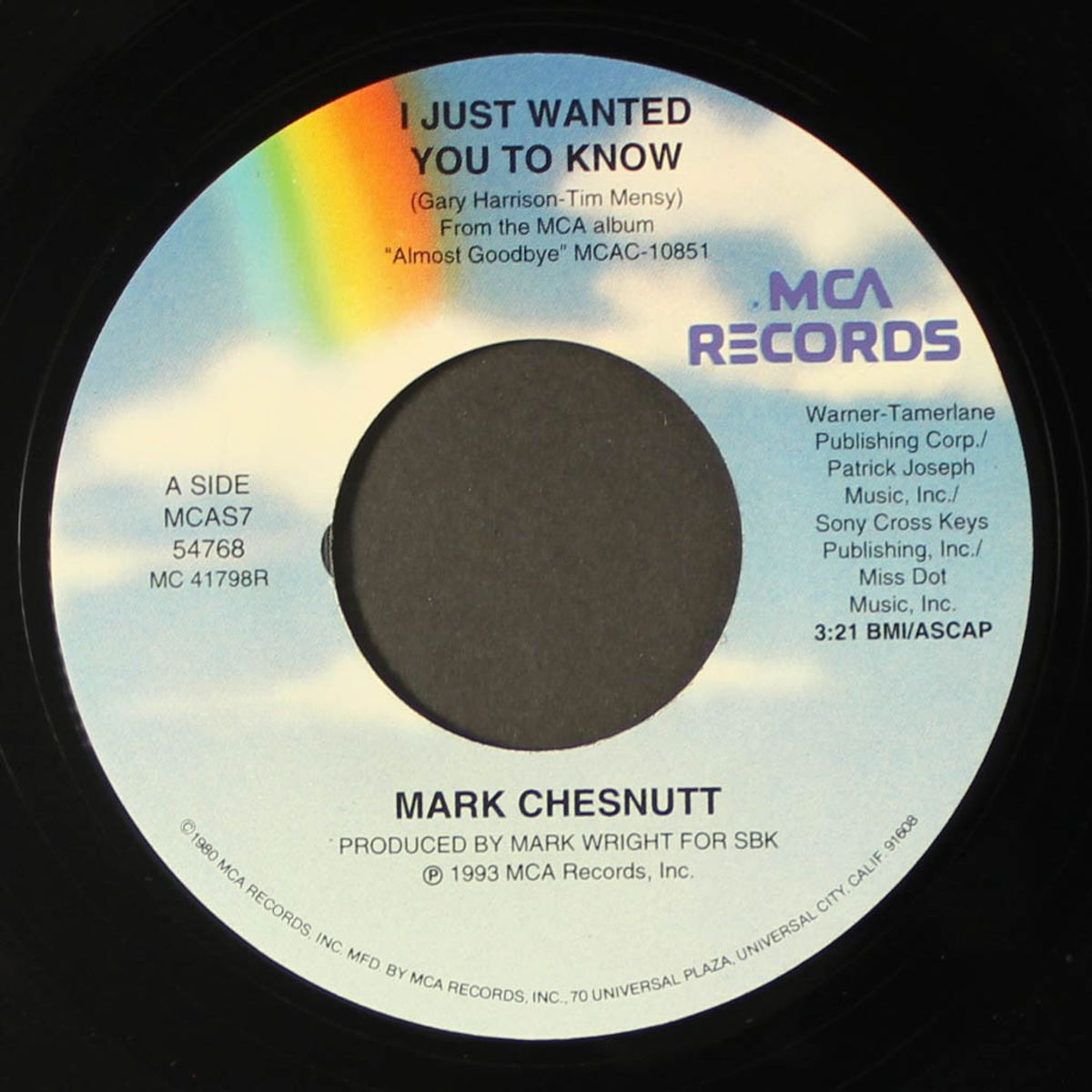 i just wanted you to know / april's fool by MARK CHESNUTT