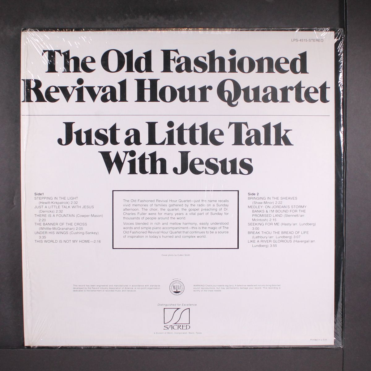 just a little talk with jesus by OLD FASHIONED REVIVAL HOUR QUARTET