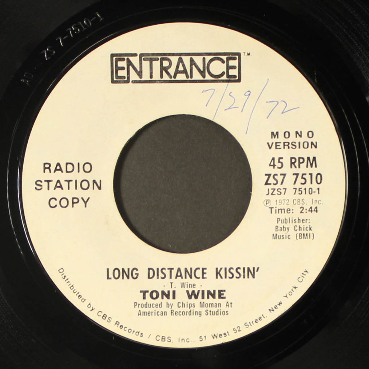 long distance kissin' / mono by TONI WINE