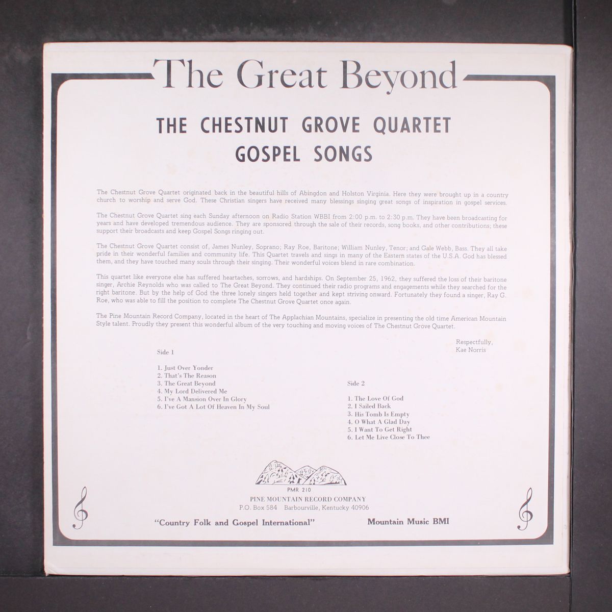 the great beyond by CHESTNUT GROVE QUARTET