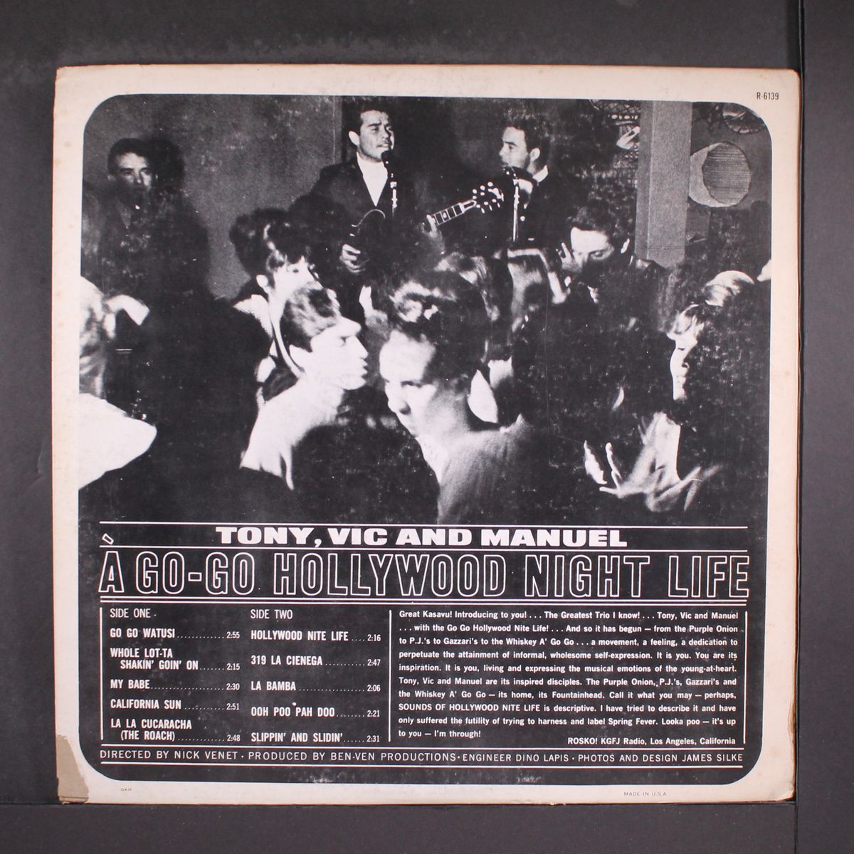 a go-go hollywood night life by TONY, VIC & MANUEL