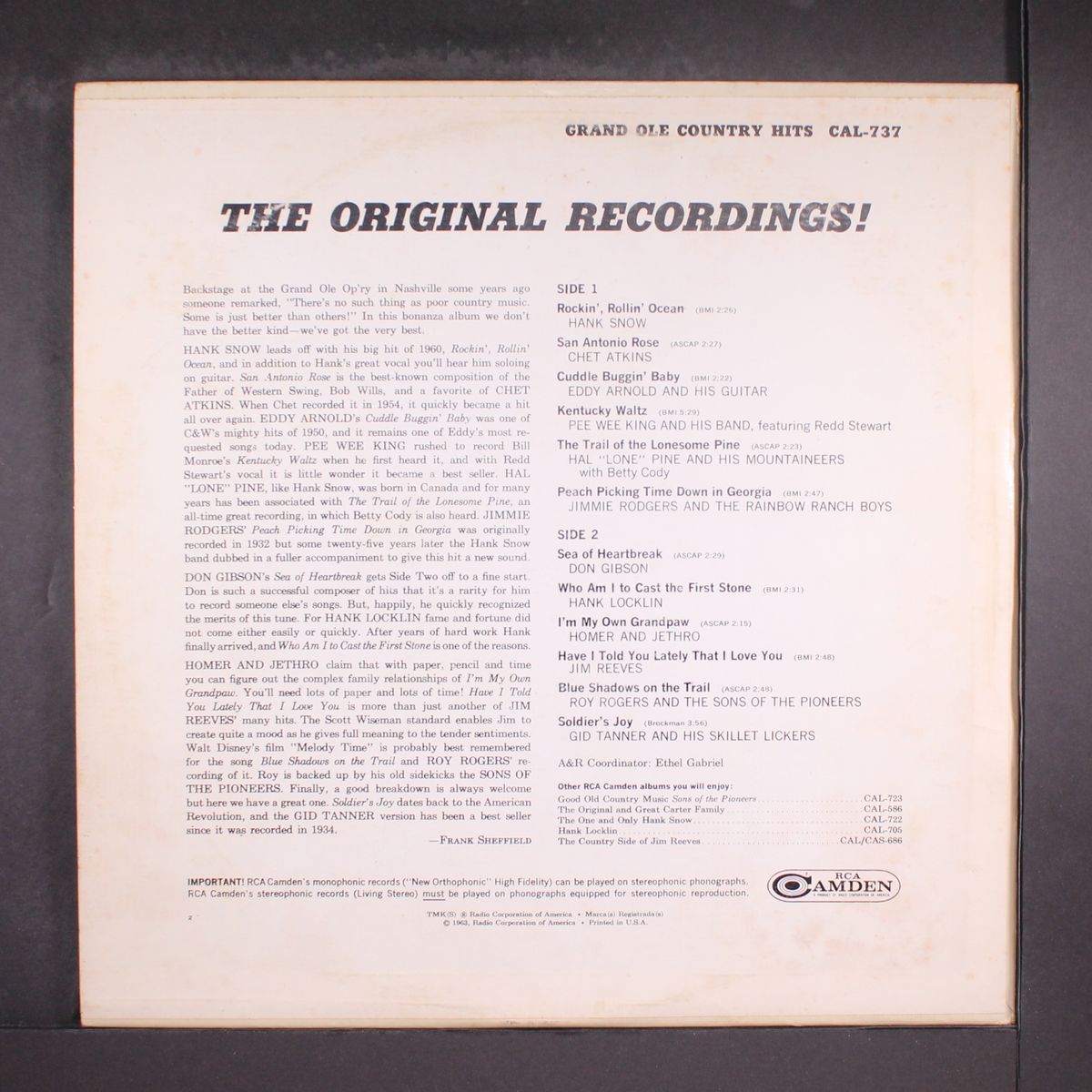 grand ole country hits by VARIOUS