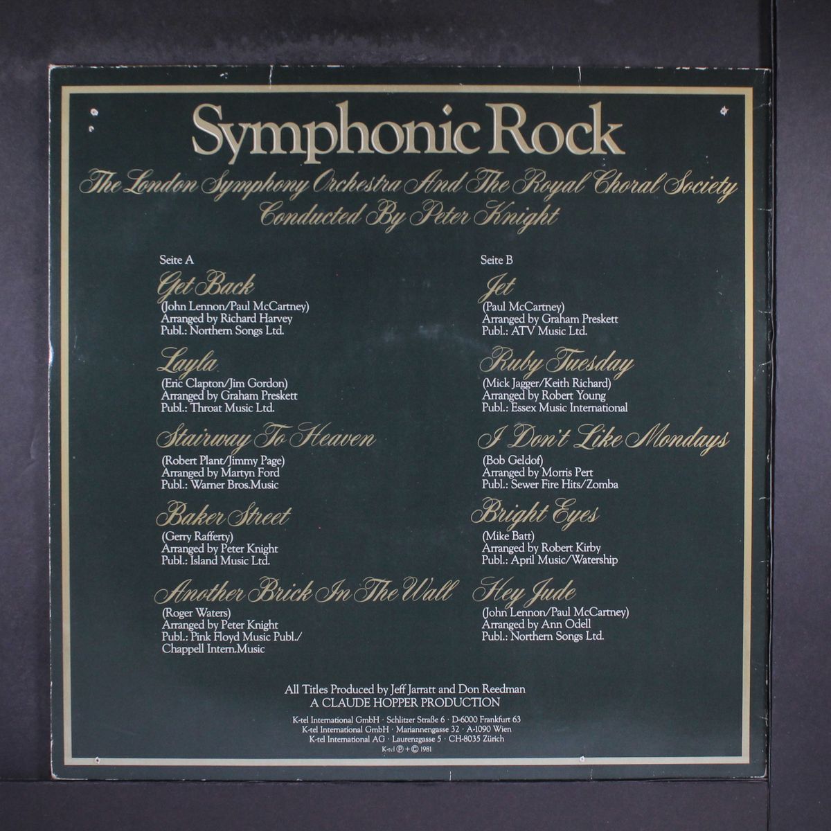 symphonic rock by LONDON SYMPHONY ORCHESTRA