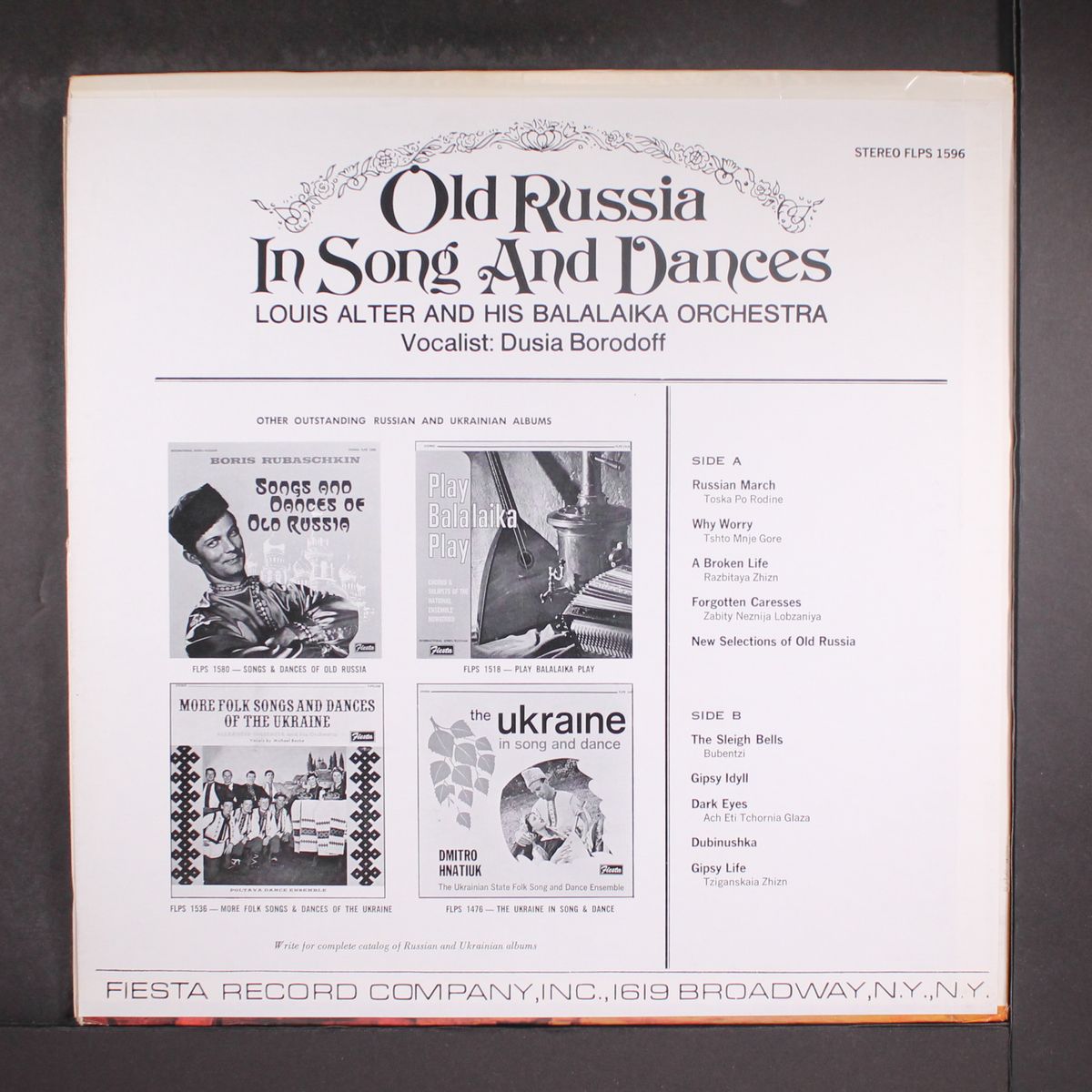 old russia in song and dances by LOUIS ALTER
