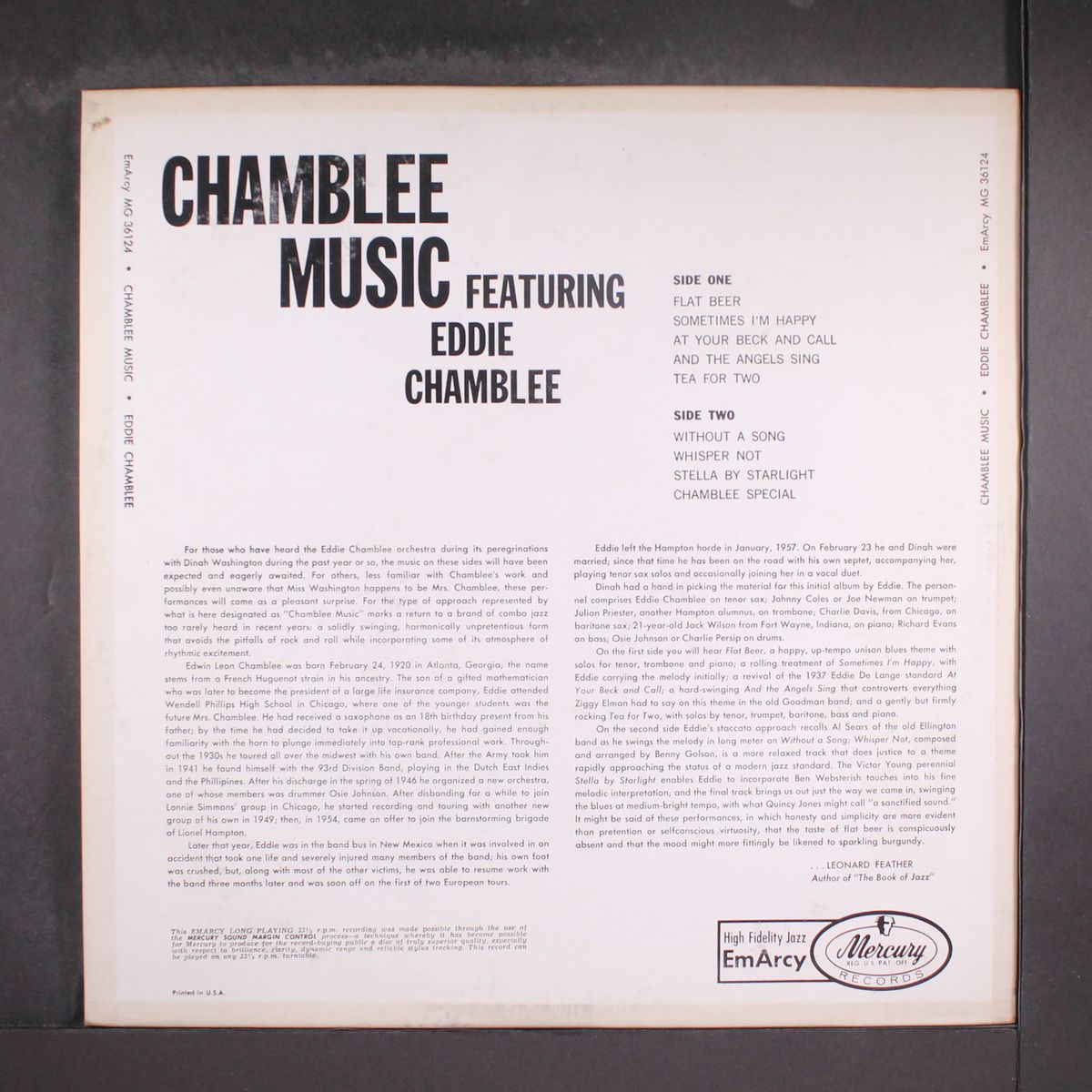chamblee music by EDDIE CHAMBLEE