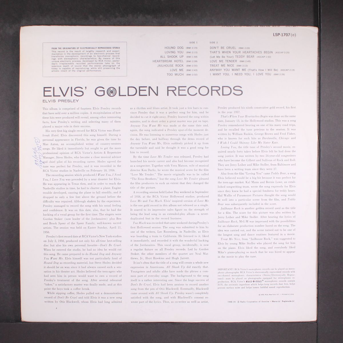 elvis' golden records by ELVIS PRESLEY