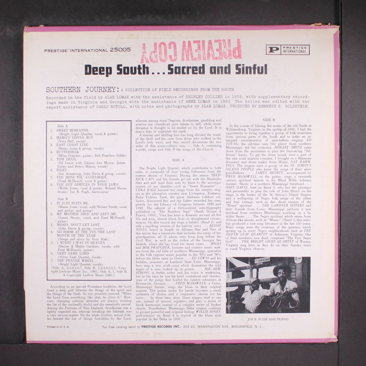 deep south...sacred and sinful by VARIOUS