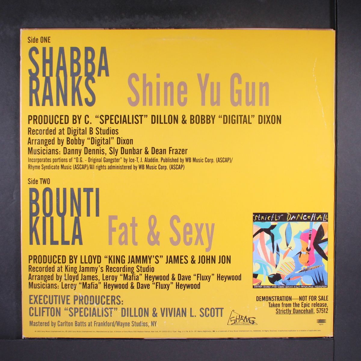 shine yu gun / fat & sexy by SHABBA RANKS
