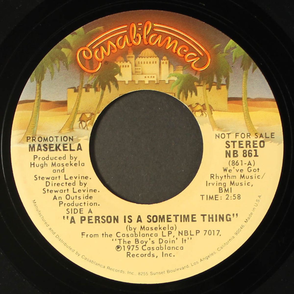 a person is a sometime thing / mono by MASEKELA