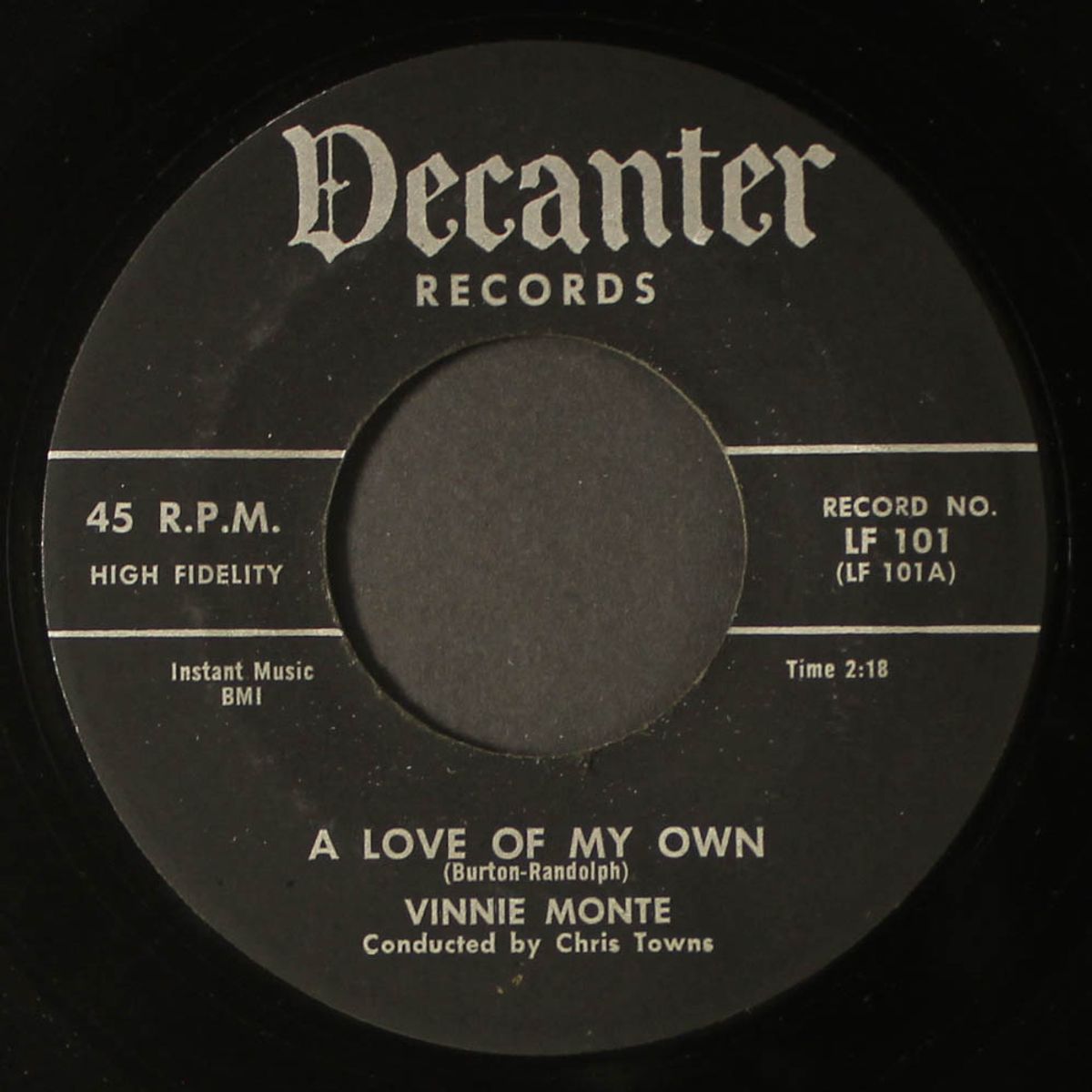 a love of my own by VINNIE MONTE