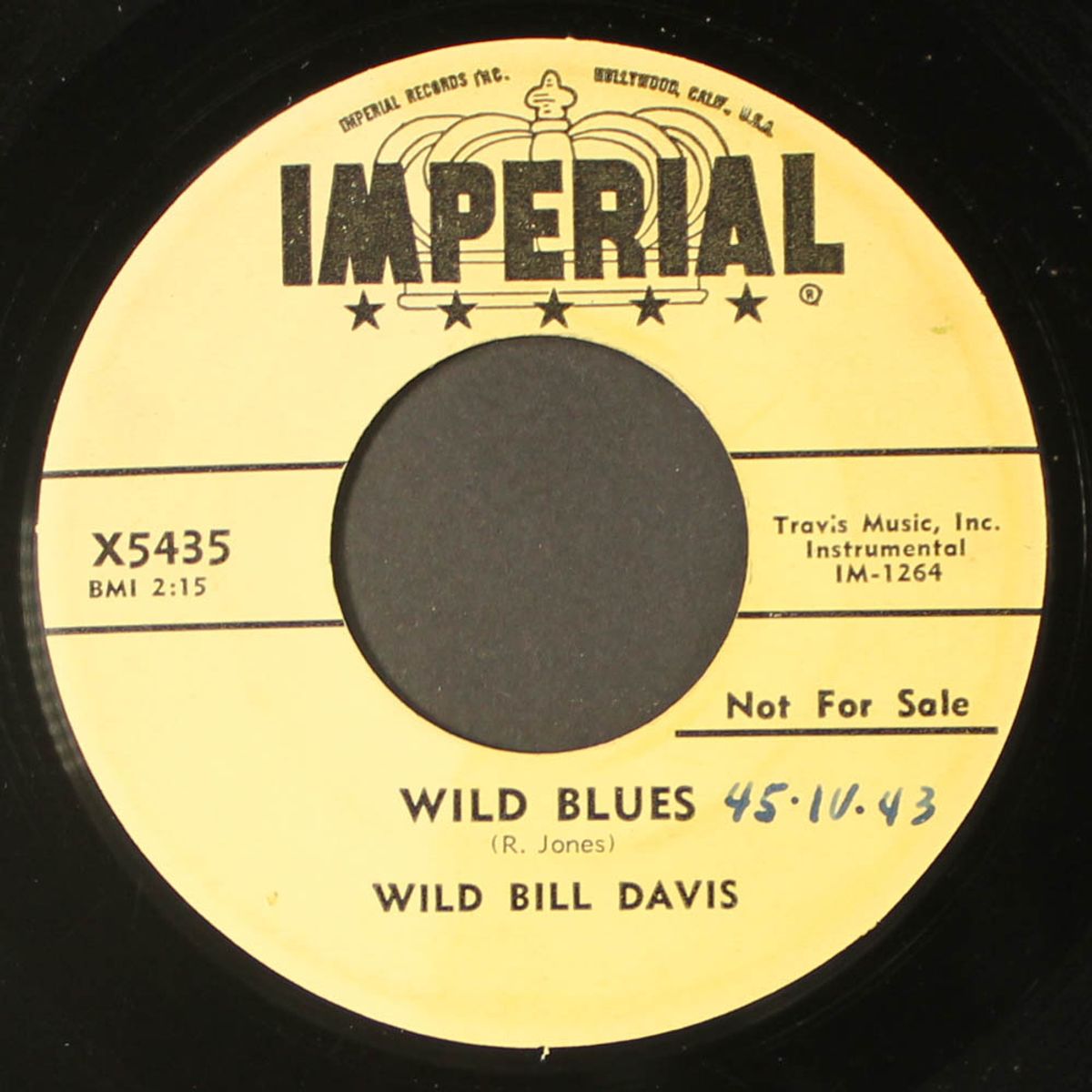 west of allah / wild blues by WILD BILL DAVIS