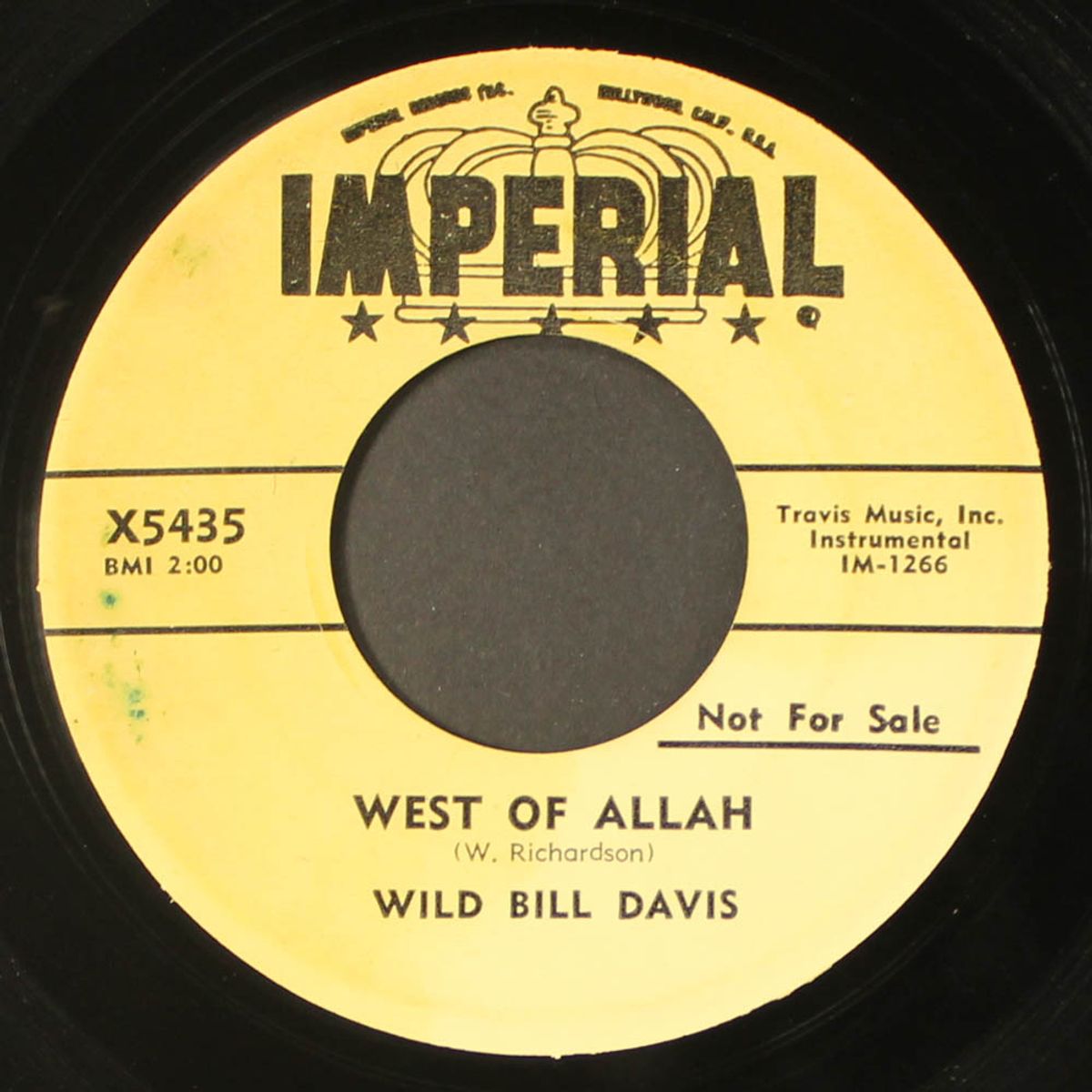 west of allah / wild blues by WILD BILL DAVIS