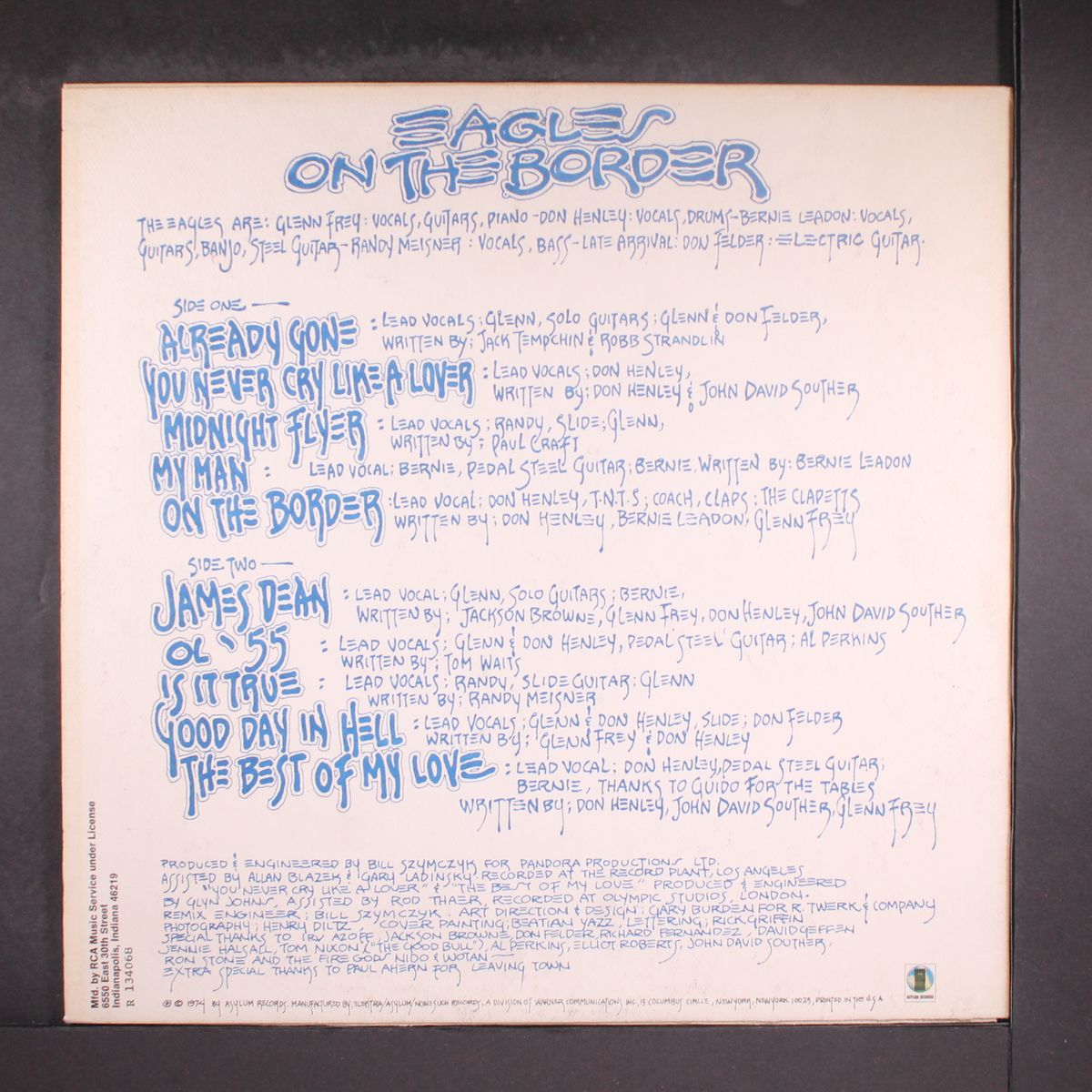 on the border by EAGLES