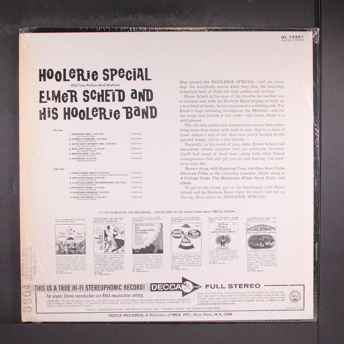 hoolerie special by ELMER SCHEID