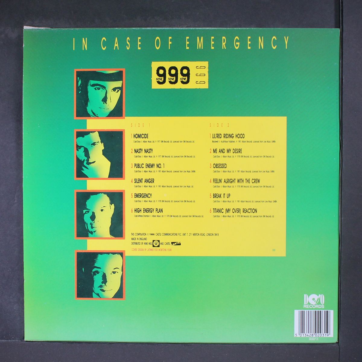 in case of emergency by 999