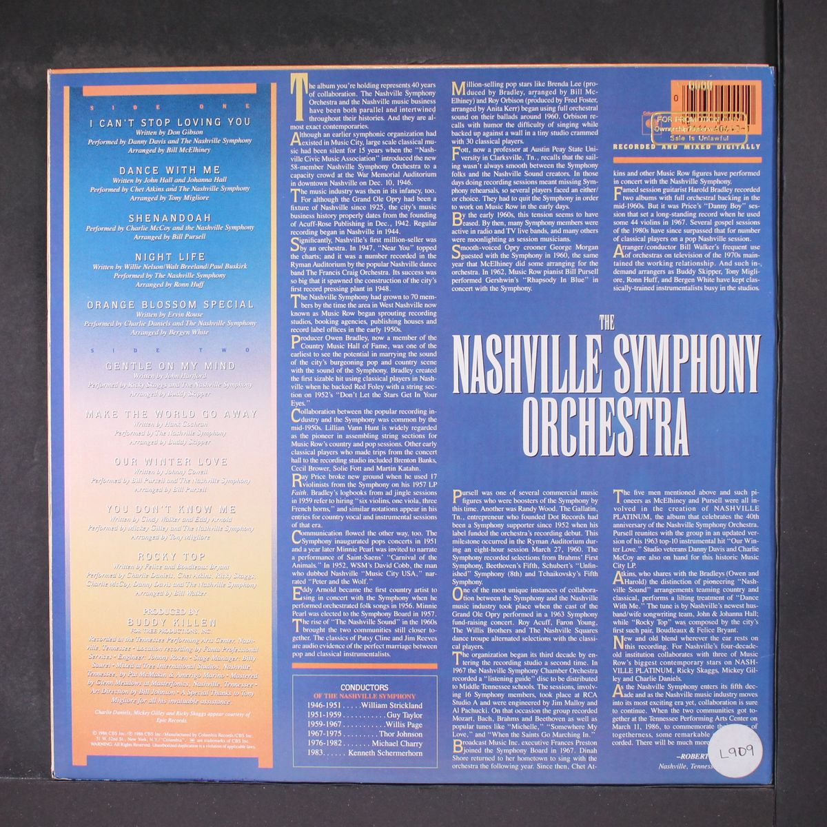 nashville platinum by NASHVILLE SYMPHONY ORCHESTRA
