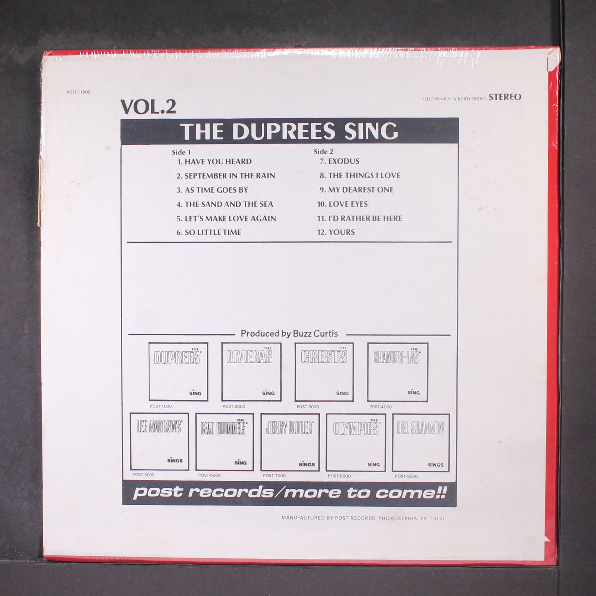 the duprees sing, vol. 2 by DUPREES