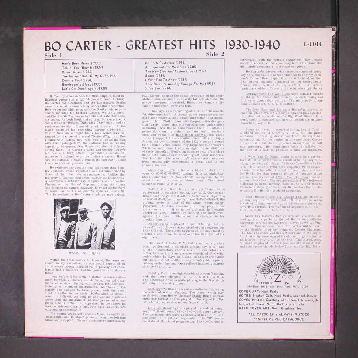 greatest hits, 1930-1940 by BO CARTER