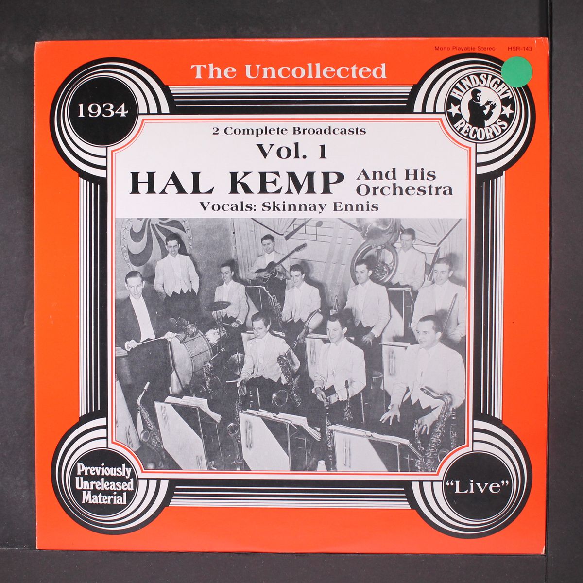the uncollected - vol. 1, 1934 by HAL KEMP