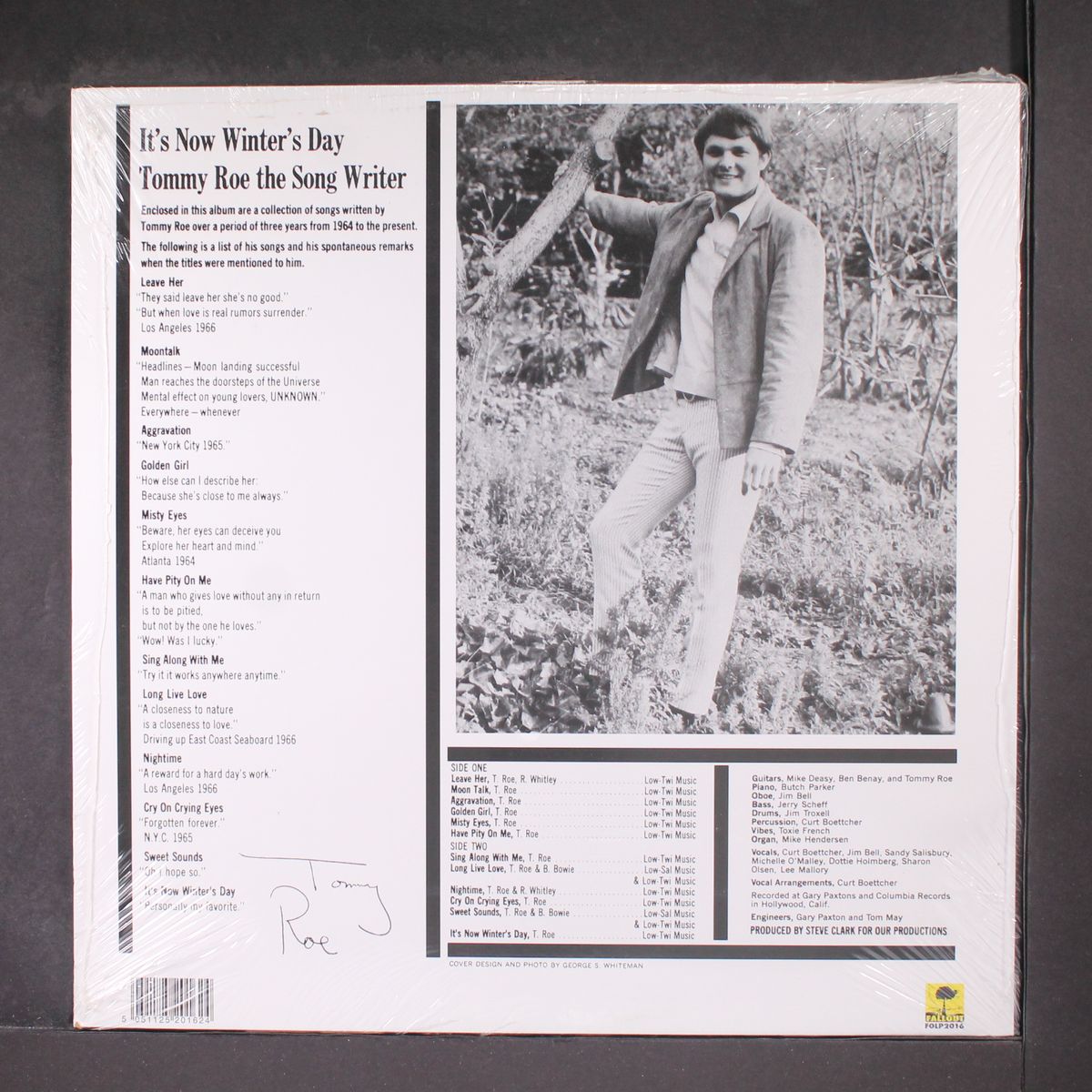 it's now winter's day by TOMMY ROE