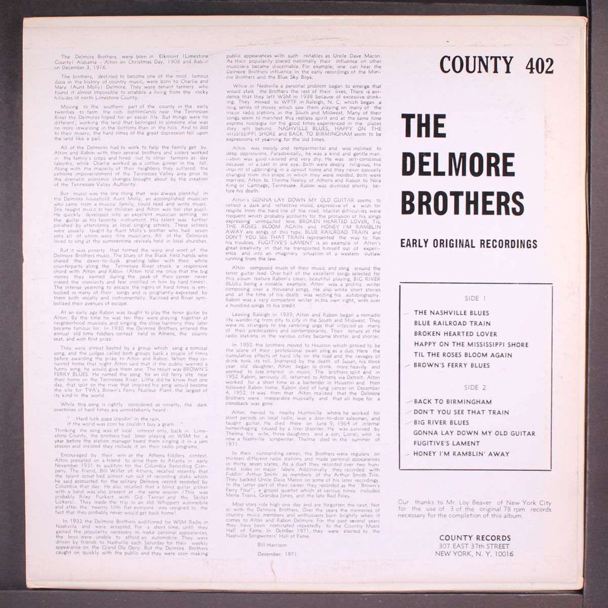 brown's ferry blues 1933-41 by DELMORE BROTHERS