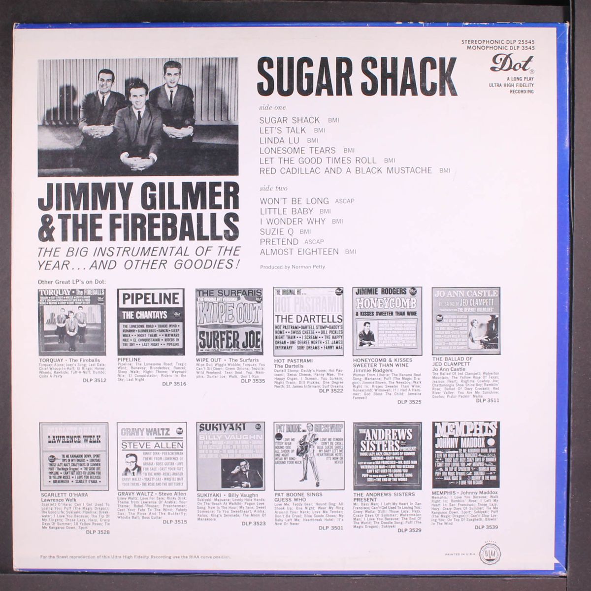 sugar shack by JIMMY GILMER & FIREBALLS